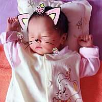 宝贝睡的好香啊，看着都开心！