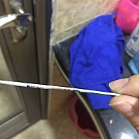 谁能帮我看看这个是不是怀孕了，拜托了月经推迟1天