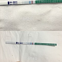 今天没忍住又测了一下，哎！备孕的痛苦啊！对比之后是不是有加深呢，还有6天月经
