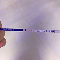 刚刚用早早孕测试的，有没有怀孕？求速解？