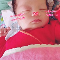 宝宝终于长胖了点