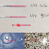 #排卵试纸查看是否怀孕#请教下大家 排卵期同房 同房一个礼拜后几乎每天排卵试纸测一直双杠阴 如图 明天...