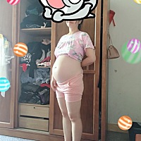 二胎和一胎不同都是胖到肚子。一胎胖到自己，希望宝宝比姐姐出生重，另外㊗大家端午节安康