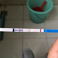 亲们，早上我用早孕试纸验孕了，结果是图片这样显示的，请问是阳性吗？是怀孕了吗？