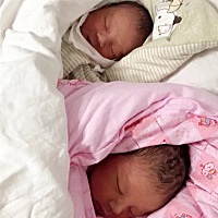 2017-11-29出生的我们来报道啦🍬🍬🍎🍎