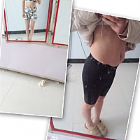 冬天到夏天的变化 好似产后回到孕前 嘿哈