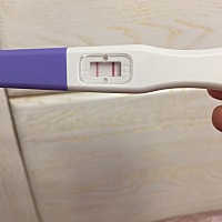 上次的还很淡。这次应该是怀孕无疑了！激动。。。