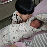 二宝出生6.30来到了，顺产男宝一枚^ - ^