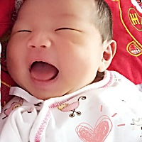 我的小宝贝 22天了 要好好长大