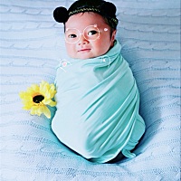 宝宝刚好满九个月就等不及了，顺产7斤6两（男宝宝）一枚