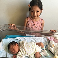 怀孕37+4天剖宫产2700克女儿，终于心想事成，现在有俩小棉袄陪伴，非常感恩！祝福大家都能平安生产