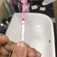 各位宝妈帮忙看看，这个淡淡的粉色是什么意思，有戏吗？