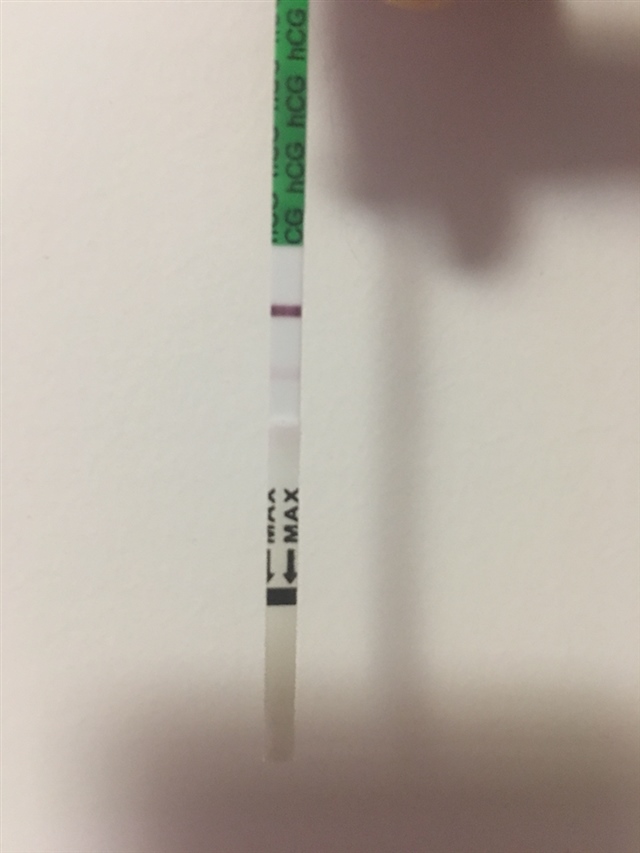 末次月经5月31日，6月30日测白板，7月3日晚上测有一点点灰印，月经不规律，上个月推出8天，而且每次月经前一周胸部都会涨疼，已经涨疼4天了，有大姨妈前兆，有可能会怀孕吗，各位有经验的姐妹帮看下，在线等