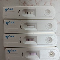 用的半定量排卵试纸测的，昨天测的颜色最深，不知道是不是因为排卵试纸放置了一晚上的原因，颜色会加深...