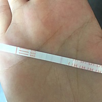 请教各位，这样算是到了排卵期嘛？照片颜色浅一些，实物两条线差别更小，谢谢各位了！