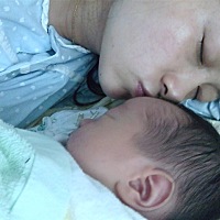 7、3号，顺利旦下一个小男孩，六斤六两，女子本弱，为母则强！真心觉得女人真的很了不起！