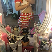 马上就24周了，明天去拍四维，希望宝宝乖乖的能一次就过！怀孕期间胖了6斤感觉都胖在屁股和胸上面了！希...