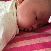 不知道是不是肚子胀气，全身动来动去，让他趴着就安静了。能自由转头，脖子也立得很好了