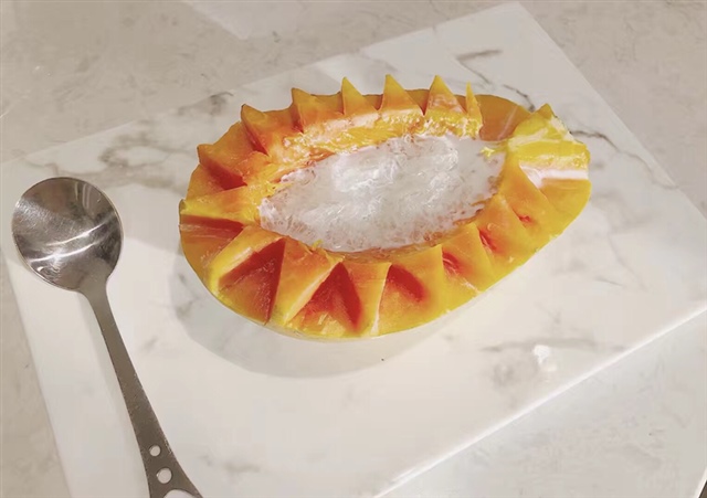 完成咯！木瓜牛奶燕窝，妈妈宝宝一起补！