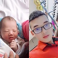 父亲节 给老公的一个大礼物，顺产 男宝 六斤八两