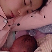 顺产男宝一枚，六斤七两😘