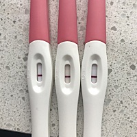 排卵期后大约10天，实际颜色比照片更粉一些，下午去验血🙏