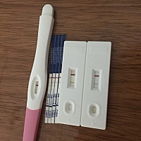 睡前还是发一贴吧，明天去官方，虽然这些试纸自己心里认为是怀孕了，但是左边小腹偶尔会疼一下，还是比...
