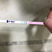 还有四天大姨妈，排卵试纸这样会有怀孕可能吗？