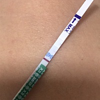 这是昨晚测的，有怀孕的可能吗？
