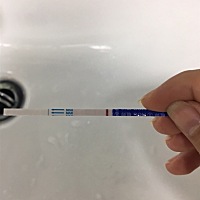 眼睛会瞎，这是有还是木有啊   下班回来测了一下  末次月经6月21日