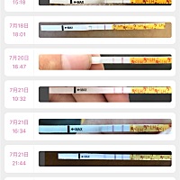 正在备孕中，第一次使用排卵试纸不太懂，麻烦好孕的姐妹们帮我看下哪个是强阳呢，还有排卵试纸出现一浅...