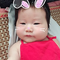 糖糖宝贝两个月了今天。