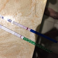 7.3号末次月经来的，刚刚验的是不是中了