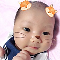 宝宝今天刚好20天啦！开心😃