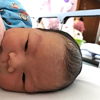 7月30日，痛到想死，顺产男宝3230克。撕裂。缝针时就像死尸一样。儿子40+6。希望他也能记得自己有多努力...