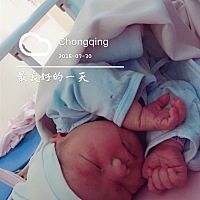 2018.7.30早上6.49分顺产7.3斤男宝宝一枚，超孕产期六天，愿宝贝健康快乐成长。