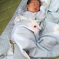 急性腹膜炎顺转剖，7斤2两，儿子，妈妈用命换来了你，记录身高54厘米