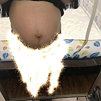 这是个什么肚型呀？现在开始干什么都累