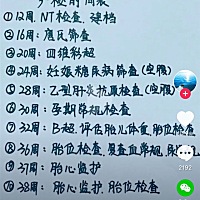 这是孕期要做的一些检查，可以给你们参考一下！