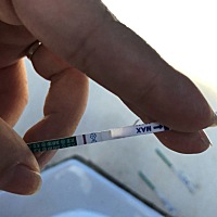 13去医院抽血人绒毛13.8回来连续三天验孕都是弱阳，不一个怎么回事