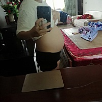 29周的肚子，小嘛