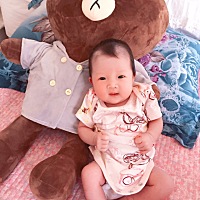 看看我家的小美女宝贝才十几天就这么像样啦！妈妈再辛苦也值得了！