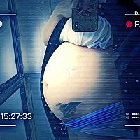 有七个月这么大肚子的宝妈吗？七个月胖了23公斤，一顿没肉都不行。