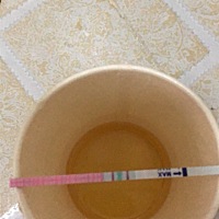 各位麻烦请教下，这是怎么看了？第一张是昨天用排卵试纸检测的，第二张是今天用验孕棒测的？求指教怎么看？