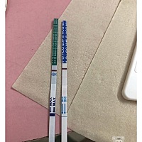 8月21测是图一图二，第三张图是今天23号的测试还是这样只有水印，为什么都不加深的呢，上个月月经7.23号...