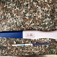 这样子是怀孕了吗？跪求解答。预测明天来姨妈，但是验孕棒上面的一深一浅，会诈胡吗