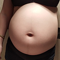 25周＋4天的肚子。好涨