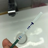 各位姐妹们帮个忙啦！图一为昨天晚上测的  图二为昨晚和今天早天上晨尿的对比图  都是弱阳性  不知道到...