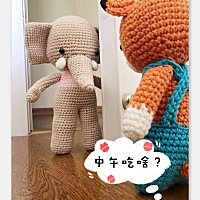 编织钩针钩针玩偶系列【🐘小白象】 介绍：白象方便面的那个白象 ——制作者：奇奇妈妈 ——拍摄者：...