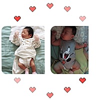 左边是第七天，后边是第三个月～肥仔惊现～